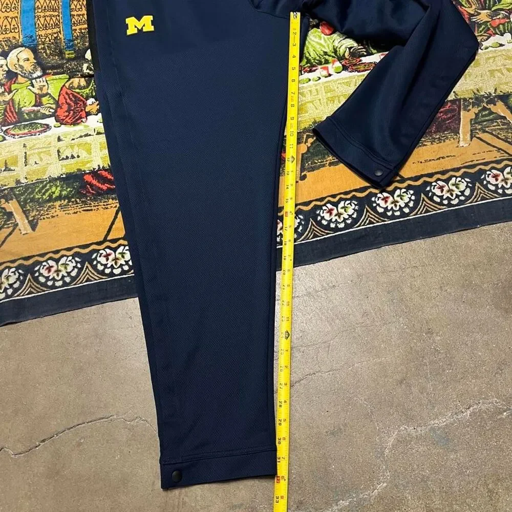 Jordan Michigan Wolverines Trackpants Size XXXL 3XL Snap button Ncaa basketball